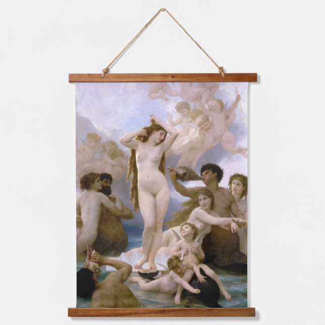 Birth of Venus by William-Adolphe Bouguereau Hanging Tapestry (Front)