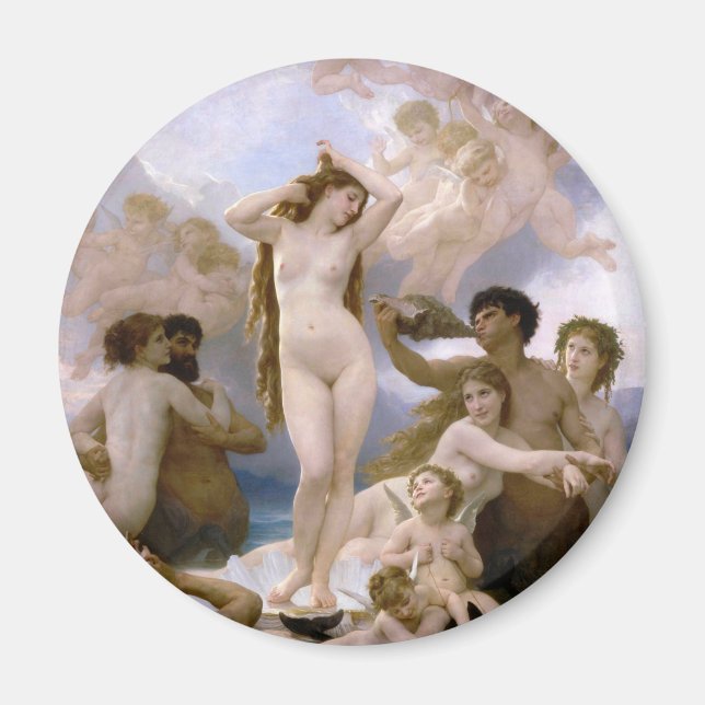 Birth of Venus by William-Adolphe Bouguereau Magnet (Front)