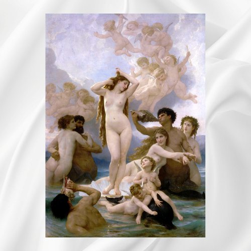 Birth of Venus by William_Adolphe Bouguereau Poster