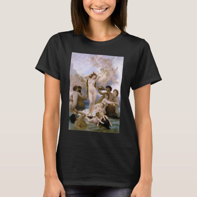 Birth of Venus by William-Adolphe Bouguereau T-Shirt (Front)