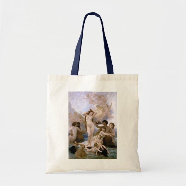 Birth of Venus by William-Adolphe Bouguereau Tote Bag (Front)