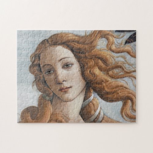 Birth of Venus close up by Sandro Botticelli Jigsaw Puzzle