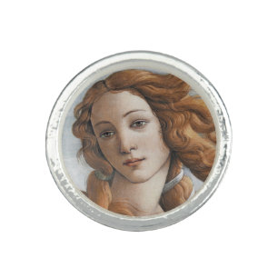 Birth of Venus close up by Sandro Botticelli Ring