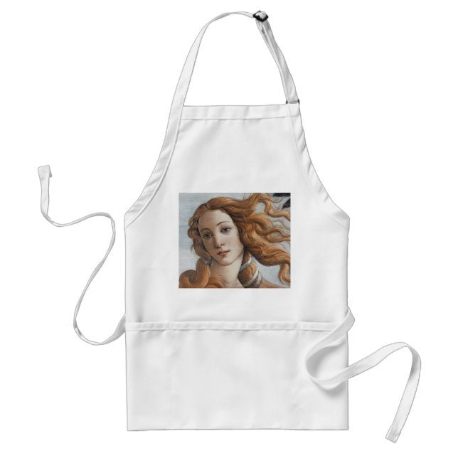 Birth of Venus close up head Adult Apron (Front)