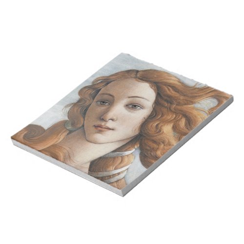 Birth of Venus close up head Notepad