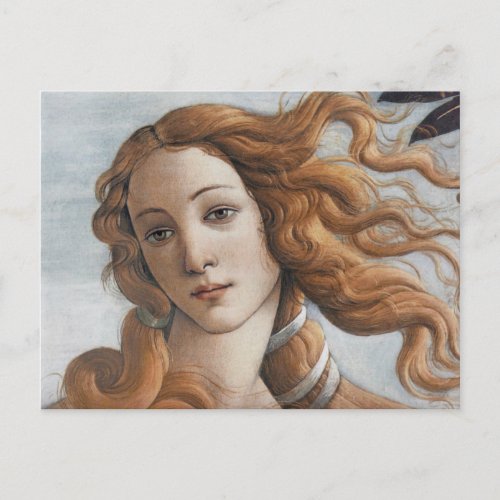 Birth of Venus close up head Postcard