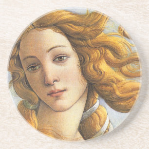 Birth of Venus detail, Botticelli Coaster
