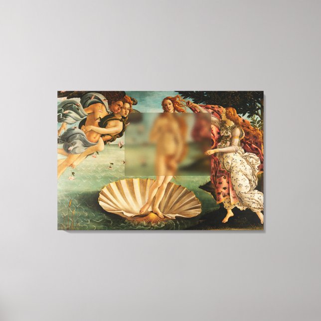 Birth Of Venus Funny Remake with Glass Canvas (Front)