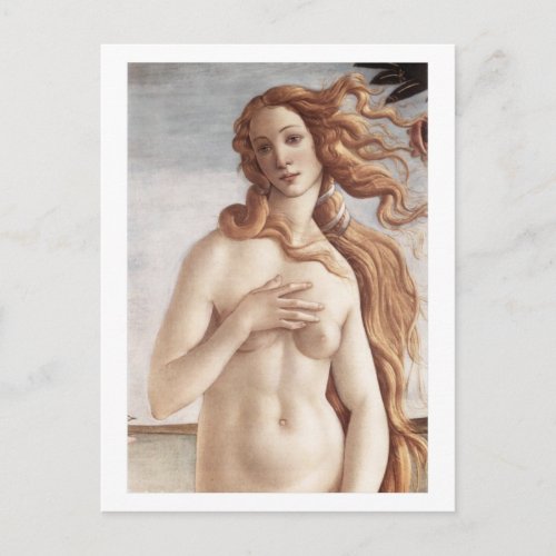 Birth of Venus in detail Postcard