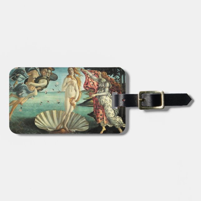 Birth of Venus Italian Flag Luggage Tag (Front Horizontal)
