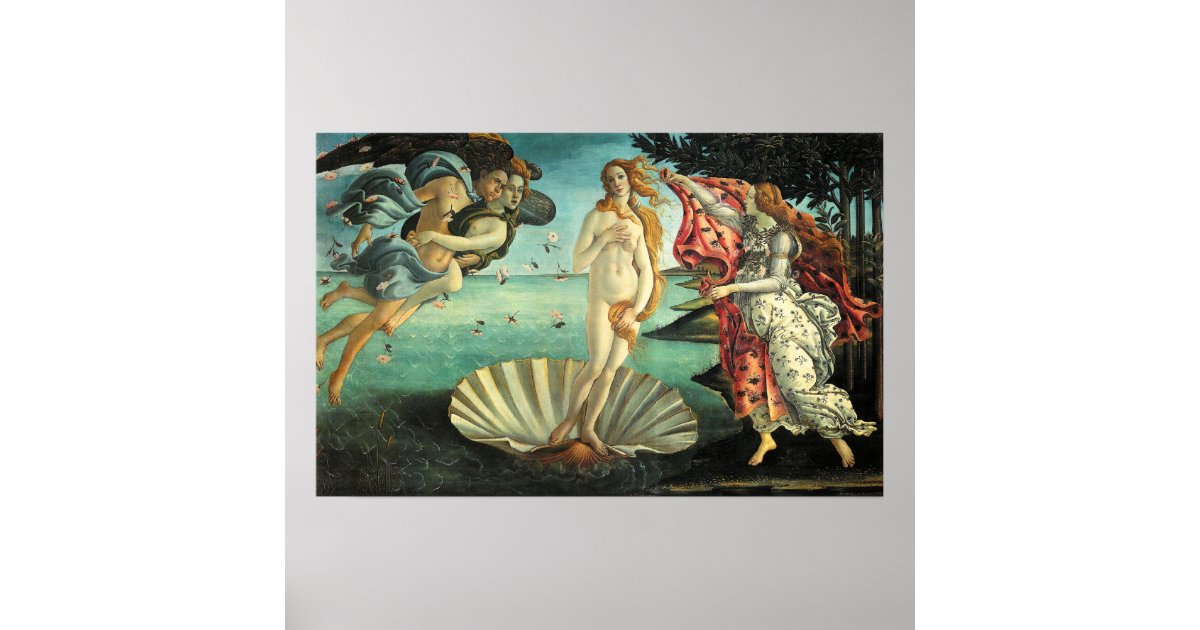 Birth Of Venus Poster Zazzle 6655