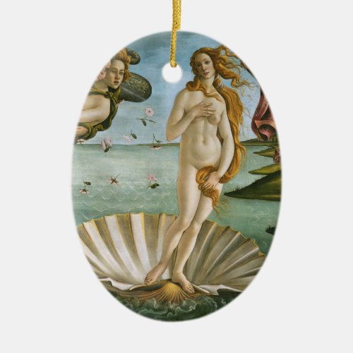 Birth of Venus Renaissance Fine Vintage Ceramic Ornament