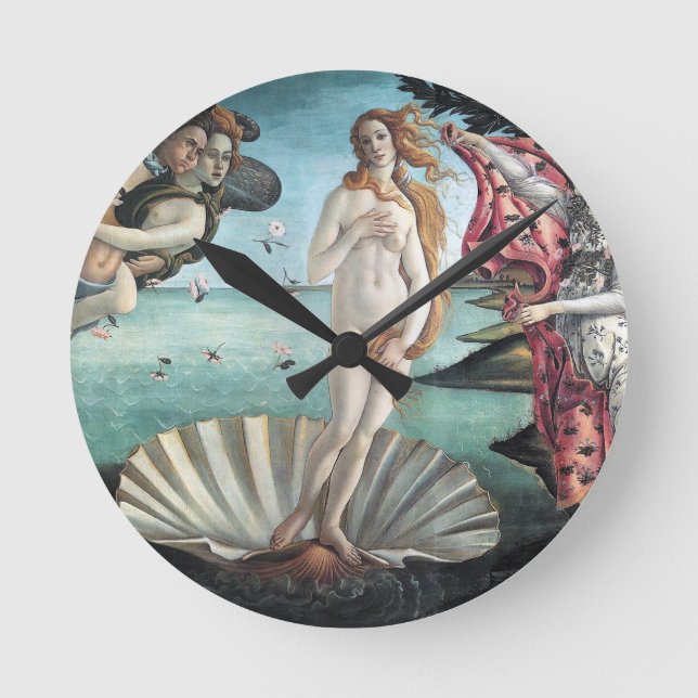 Birth of Venus Round Clock (Front)