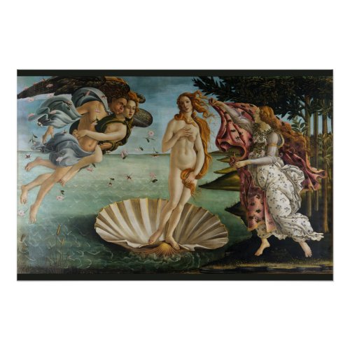 Birth of Venus Sandro Botticelli Glossy Poster