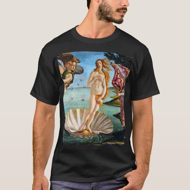 Birth Of Venus Sandro Botticelli Restored Version T-Shirt (Front)