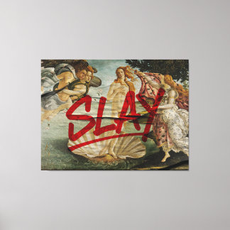Birth of Venus × SLAY – Red Marker Edition Canvas Print