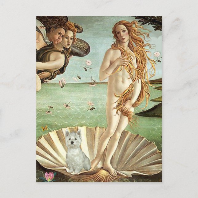 Birth of Venus - Westie (S) Postcard (Front)
