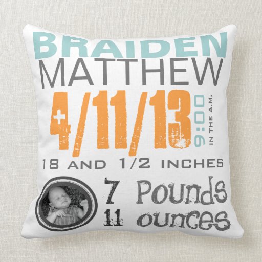 Download Birth Announcement Pillows - WebNuggetz.com | WebNuggetz.com