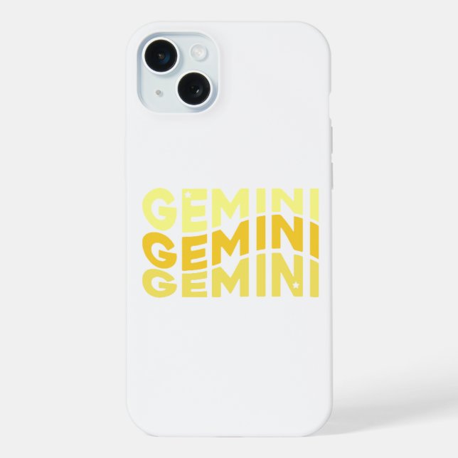 Birth Sign Gemini Iphone Case (Back)