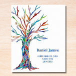 Birth Stats Nursery Tabletop Plaque with Easel<br><div class="desc">Birth Stats Nursery Tabletop Plaque with Easel.
This charming nursery plaque makes a great keepsake and gift for a newborn.
It is decorated with a rainbow colored tree on a white background.
You can easily customize it.
Original Mosaic Tree © Michele Davies.</div>
