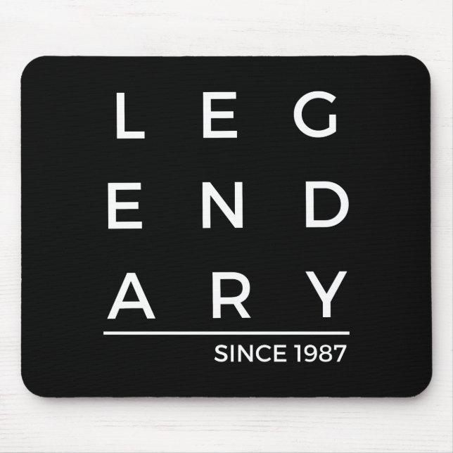 Birth Year Legendary Since 1987 Mouse Pad (Front)