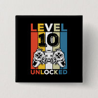 Birthday 10th Level Unlocked 10 Gaming Vintage