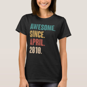 Birthday 13th Decoration April 13 Years Old Vintag T-Shirt