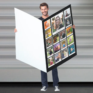 Birthday 17 Photo Collage Giant Birthday Card