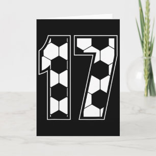 Birthday 17 Years Soccer Card