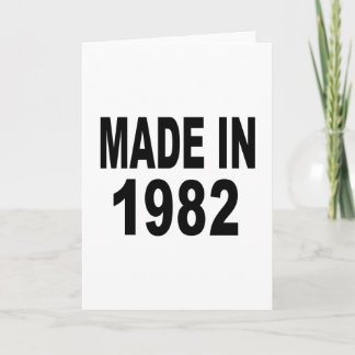Birthday 1982 card