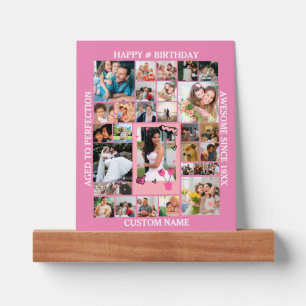 Birthday 31 Photo Collage Custom Personalized Picture Ledge