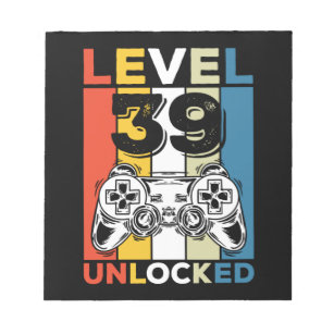  Level 39 Unlocked 39 Years Old Gamer 39th Birthday Gaming  T-Shirt : Clothing, Shoes & Jewelry