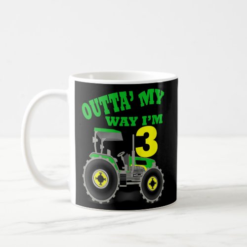 Birthday 3 Year Old Tractor Third Party Gift 3rd T Coffee Mug