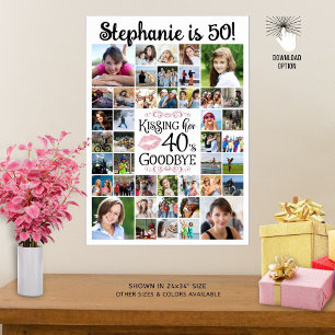 Birthday 42 Photos Kissing Her Decade Goodbye Poster