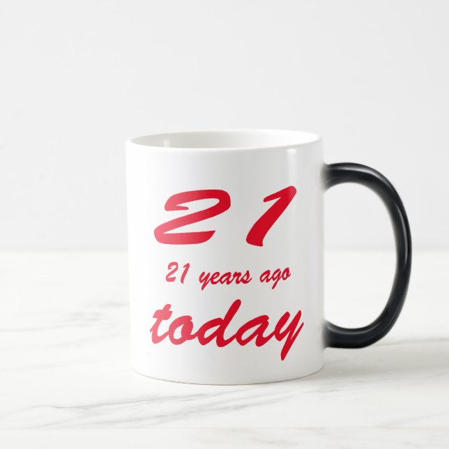 birthday 42nd color morph mug  (Right)