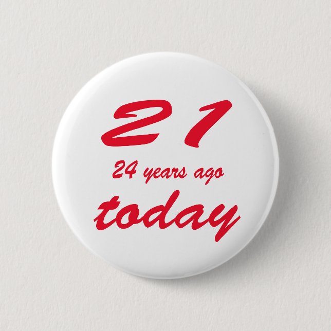 birthday 45 button (Front)