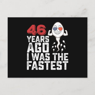 Birthday 46 Years Ago I Was The Fastest Postcard