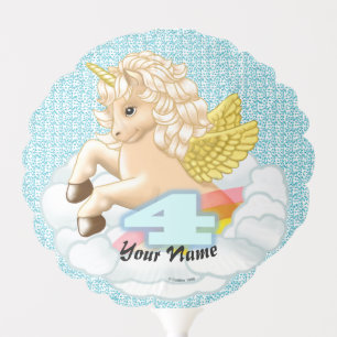 birthday 4 unicorn  balloon