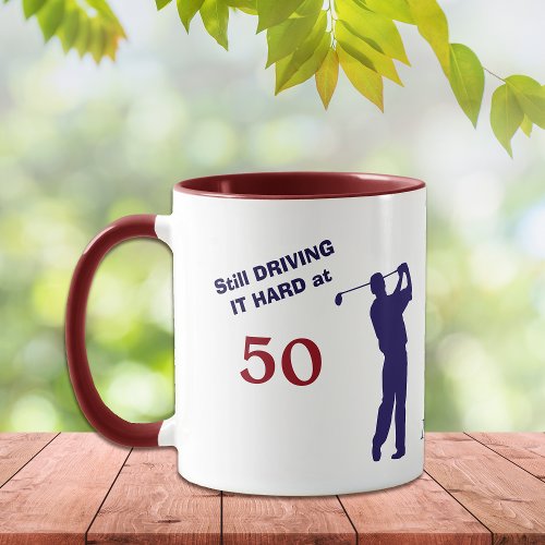 Birthday 50 Golfer Mug