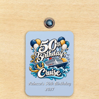 Birthday 50th Cruise Door marker Magnet