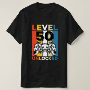 Birthday 50th Level Unlocked 50 Gaming Vintage T-Shirt