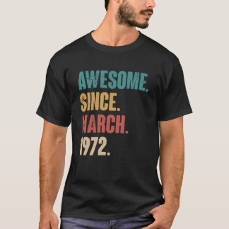 Birthday 51st Decoration March 51 Years Old Vintag T-Shirt