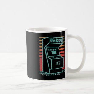 Birthday 5 Year Old Retro Gamer Level Up Unlocked Coffee Mug