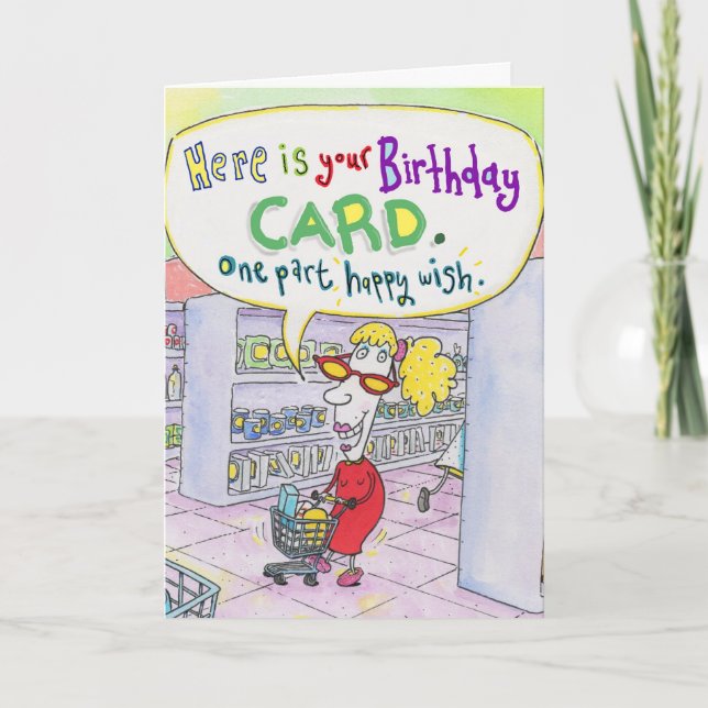 Birthday 6 card (Front)