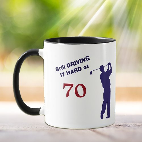 Birthday 70 Golfer Mug