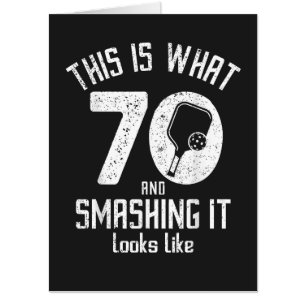 Birthday 70 Years Old Love Pickleball Card