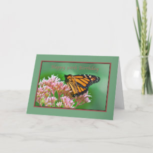 Birthday, 96th, Monarch Butterfly Card