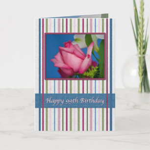 Birthday, 99th, Red Rose Card