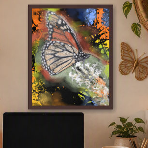 Birthday Abstract Butterfly PV02 Art Print
