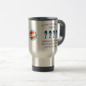 Birthday Add Year Name Date Love Dad Family Blue Travel Mug (Front Right)